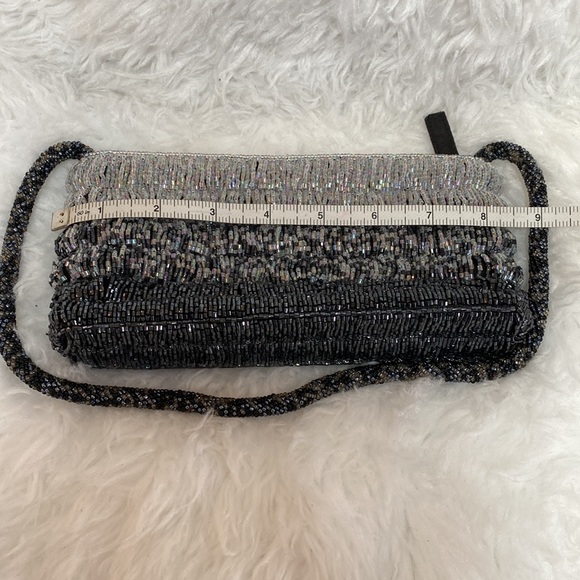 Gorgeous Lancôme ombré Aurora borealis seed bead wristlet - Picture 7 of 11